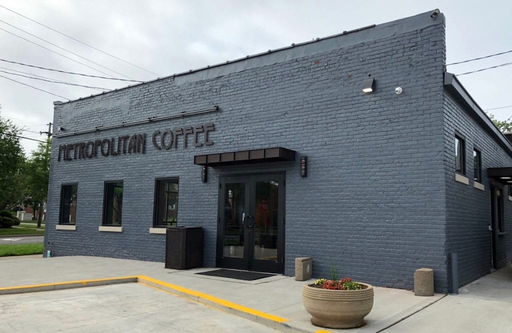 Fuera de Metropolitan Coffee en Cleveland