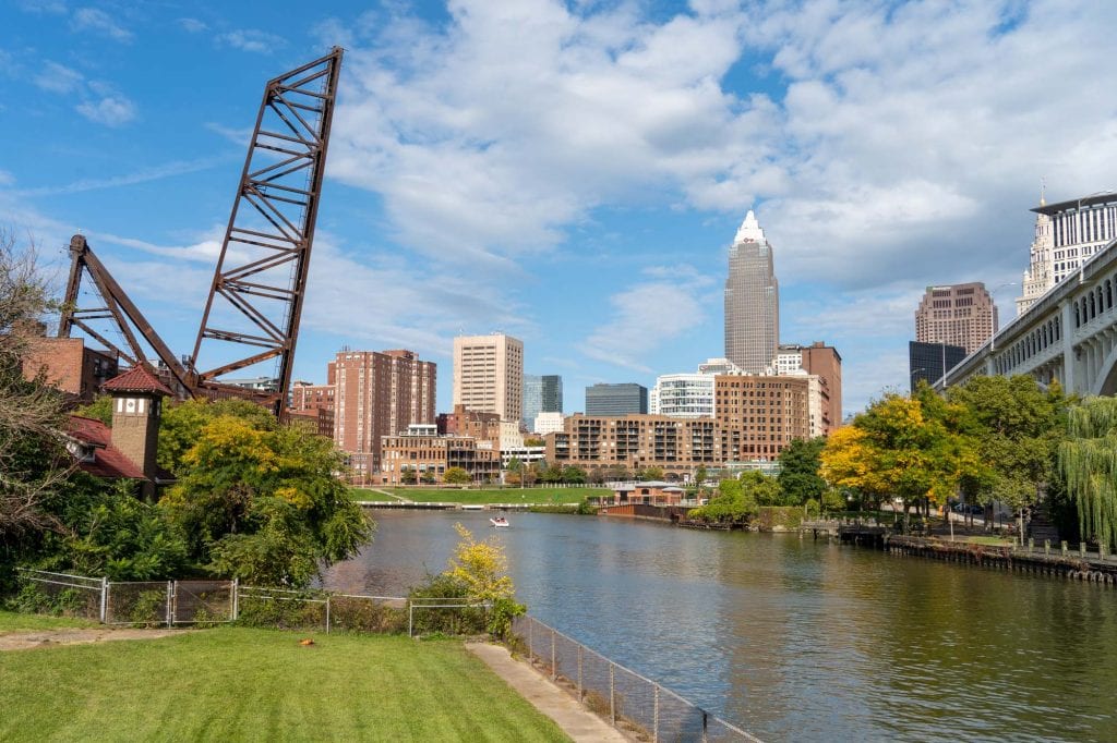 Río Cuyahoga en Heritage Park