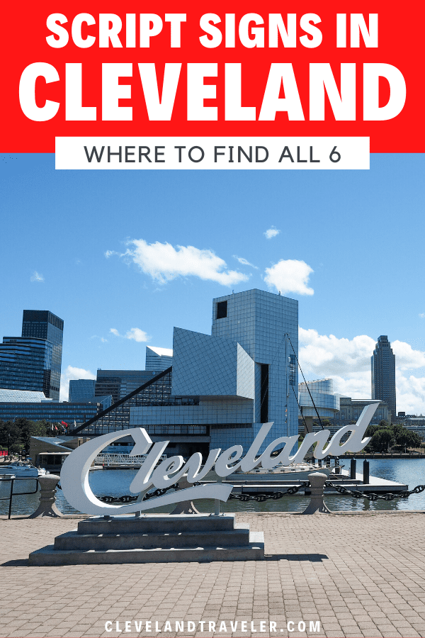 Dónde encontrar los letreros de guión de Cleveland