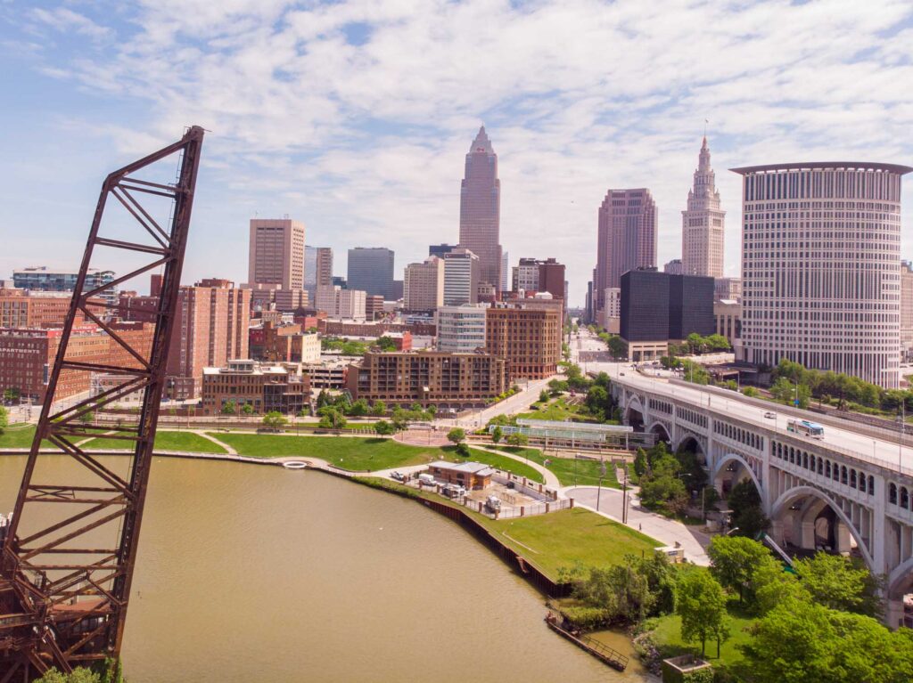 Río y horizonte de cleveland