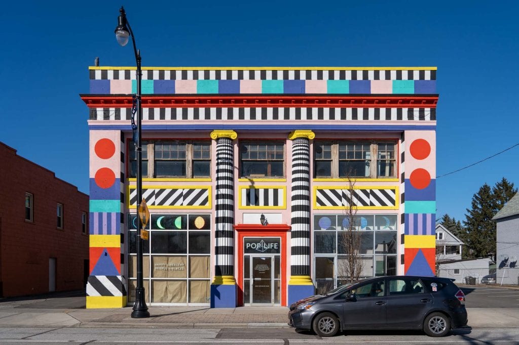 Edificio Poplife en el Distrito de las Artes de Waterloo