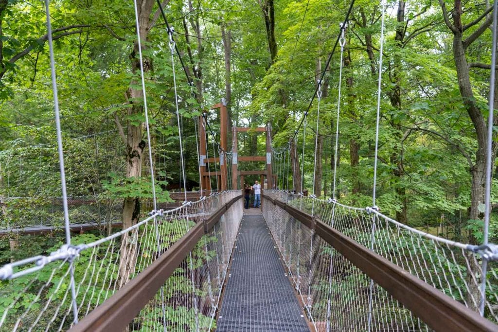 Canopy Walk en Holden Arboretum