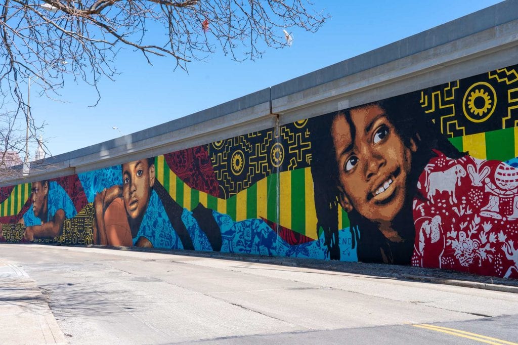 Mural de la costa en Cleveland