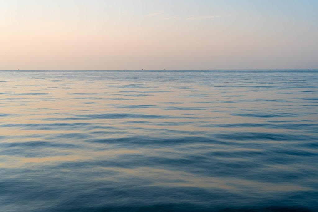 Lago Erie al atardecer