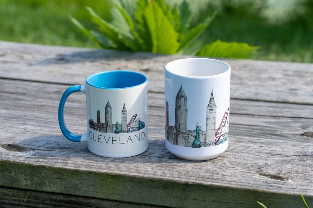 Tazas del horizonte de Cleveland