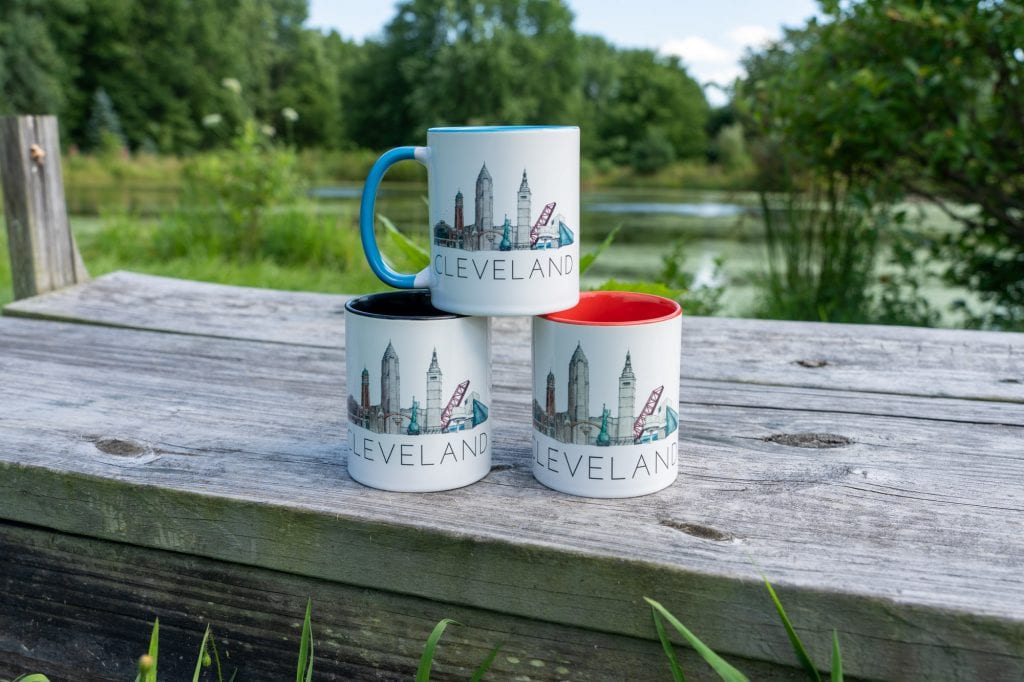 Tazas del horizonte de Cleveland