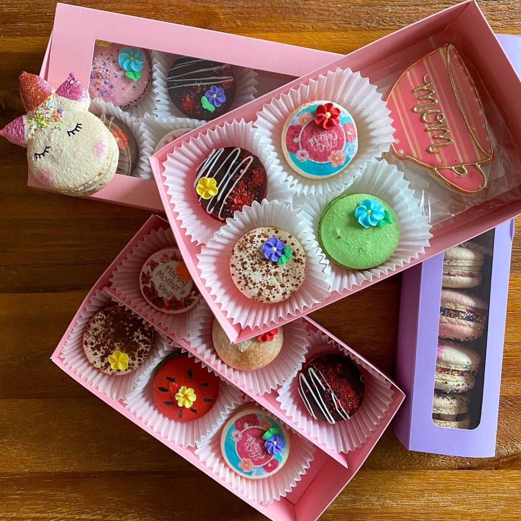 Caja de salón de té Macaron