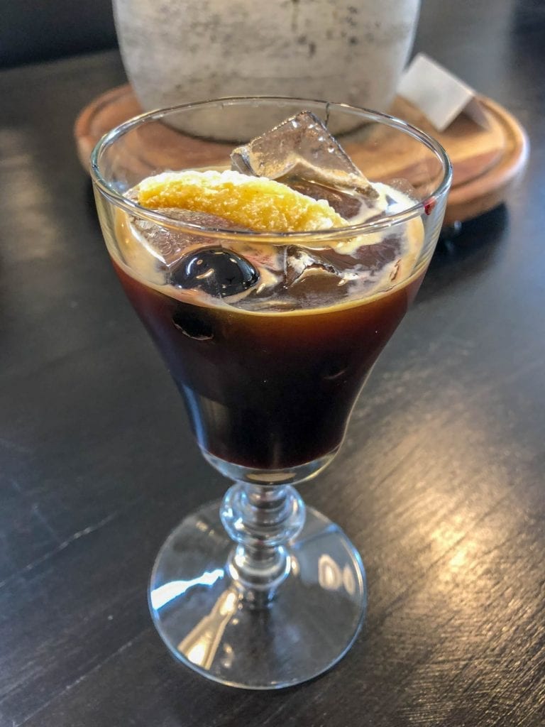 Bebida de café a la antigua