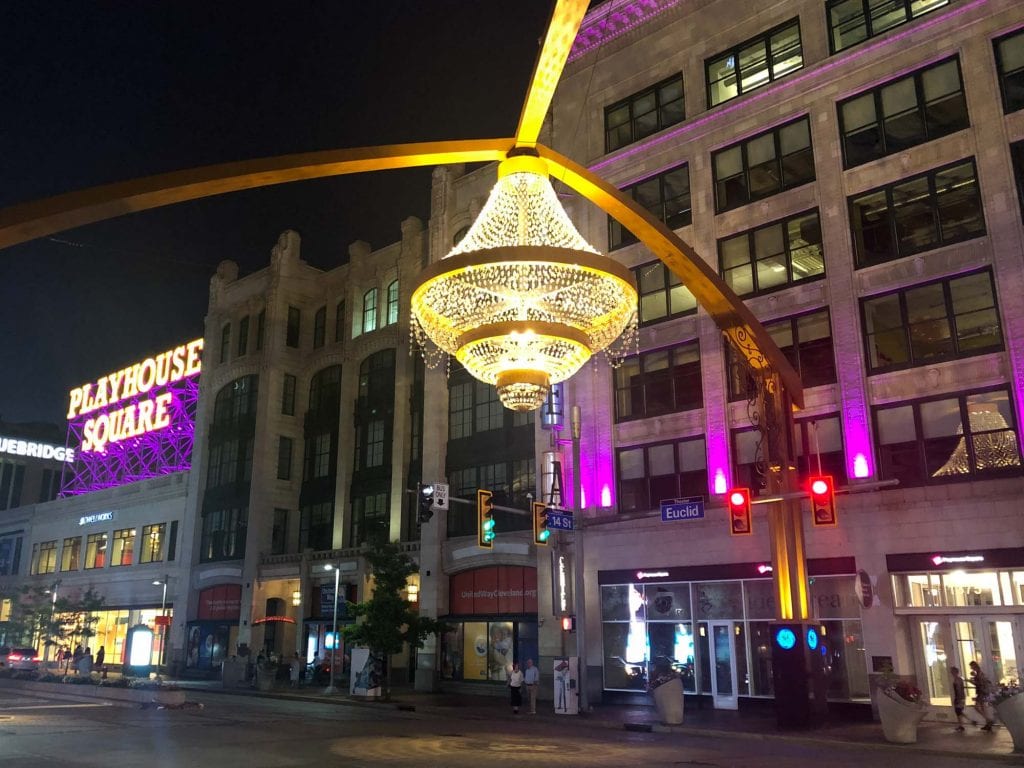 Playhouse Square de noche