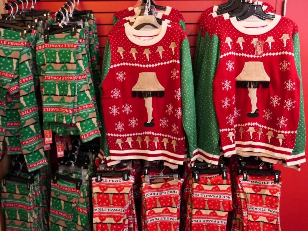 Lámpara de pierna Suéteres navideños