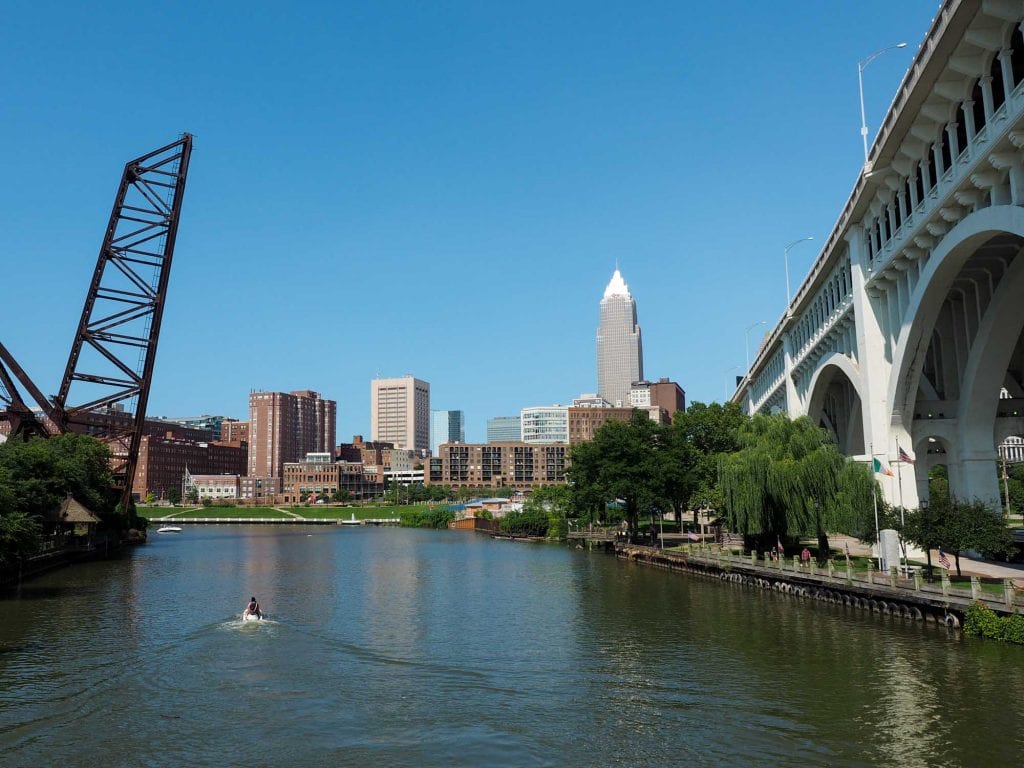 Río Cuyahoga en Cleveland