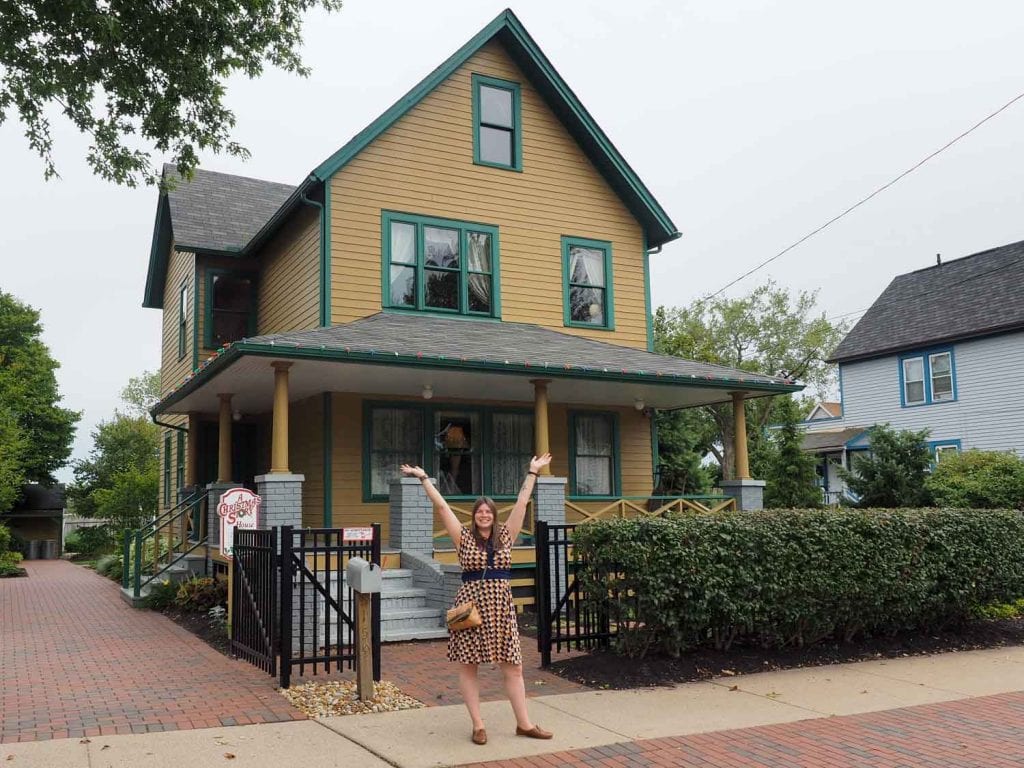 Una casa de cuentos de Navidad en Cleveland